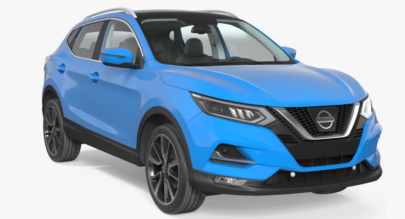 3D model Nissan Qashqai 2017 Simple Interior