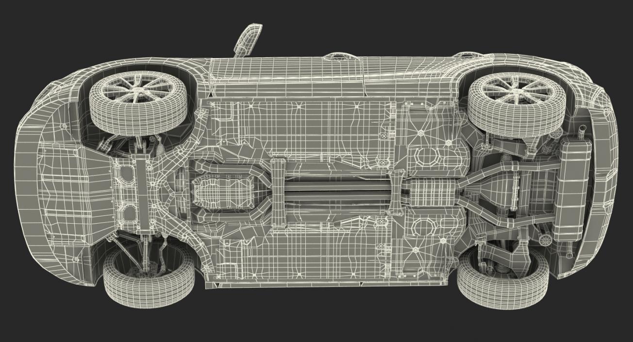 3D model Nissan Qashqai 2017 Simple Interior