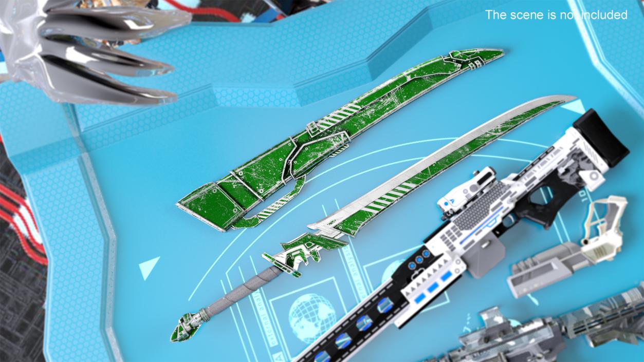 3D Futuristic Sword