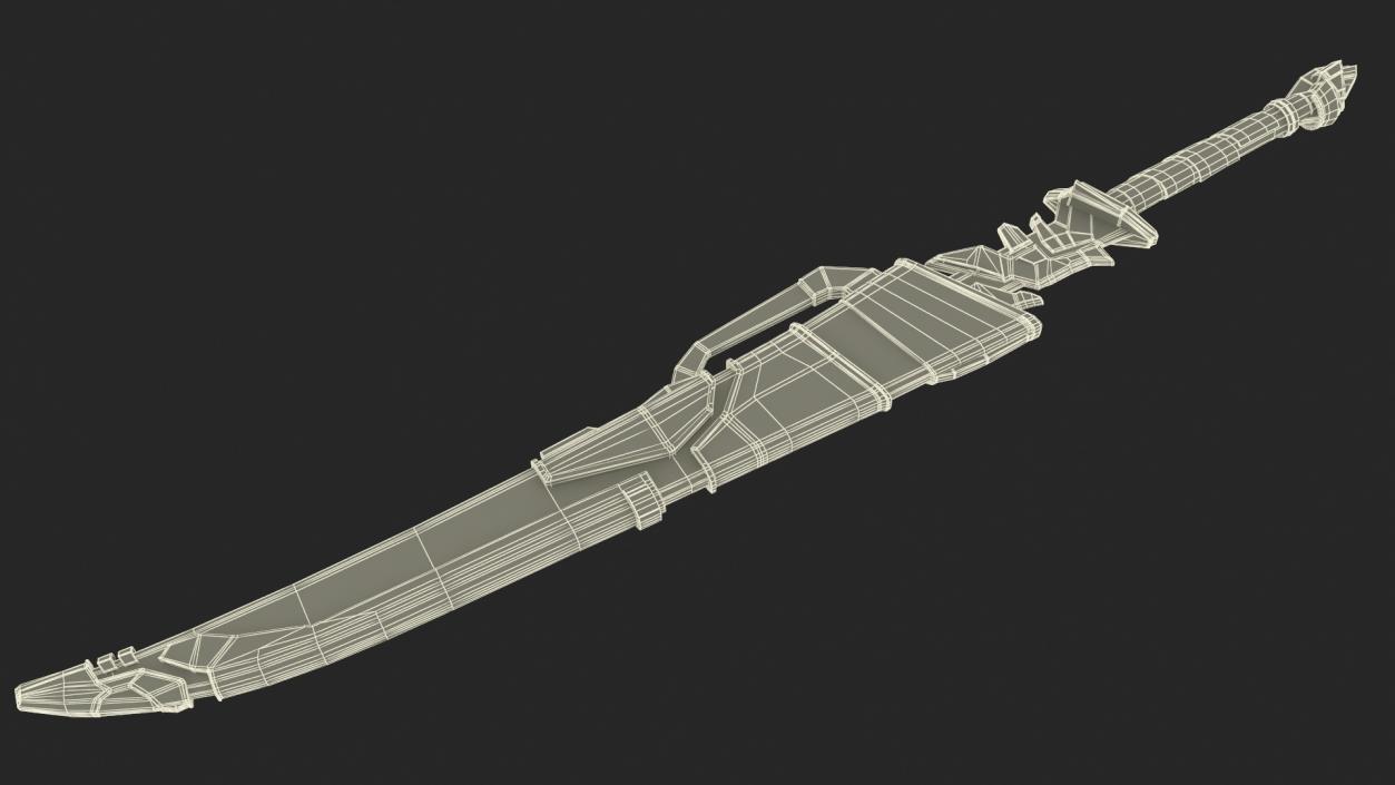 3D Futuristic Sword