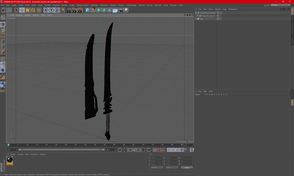 3D Futuristic Sword