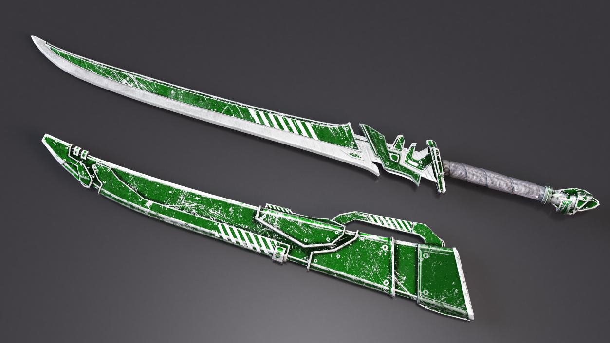 3D Futuristic Sword