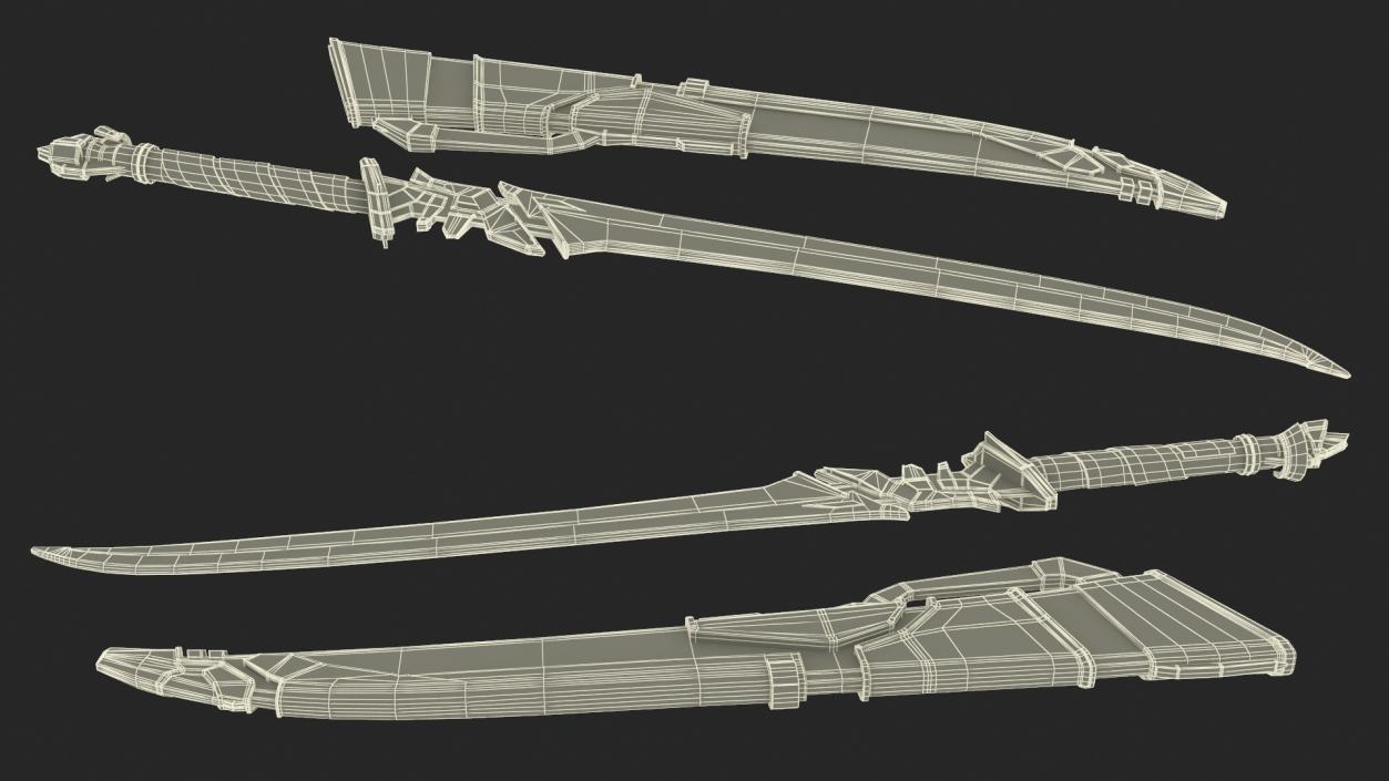 3D Futuristic Sword