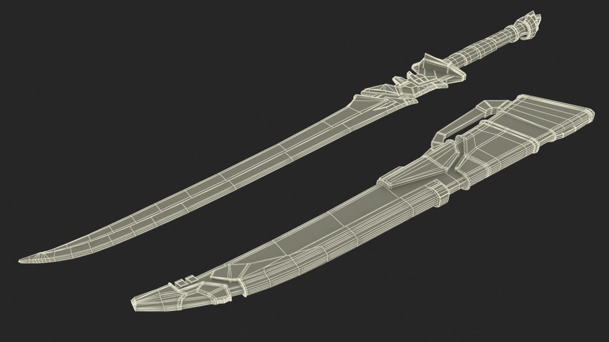 3D Futuristic Sword