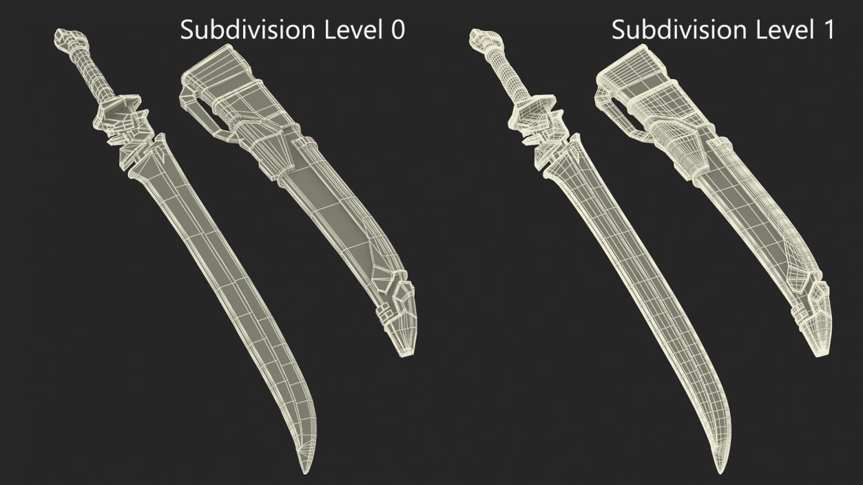 3D Futuristic Sword