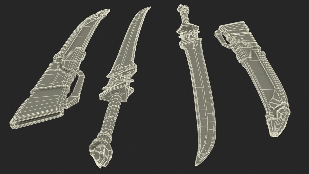 3D Futuristic Sword