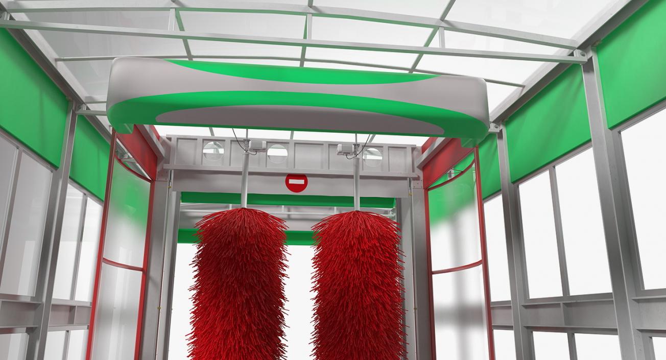 Automatic Vehicle Wash System Generic Rigged 3D model