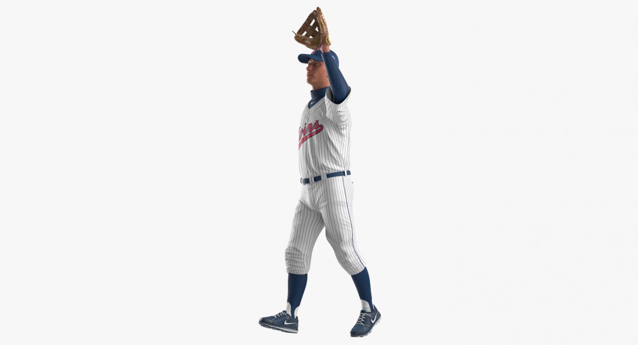 3D Baseball Player Rigged Twins model