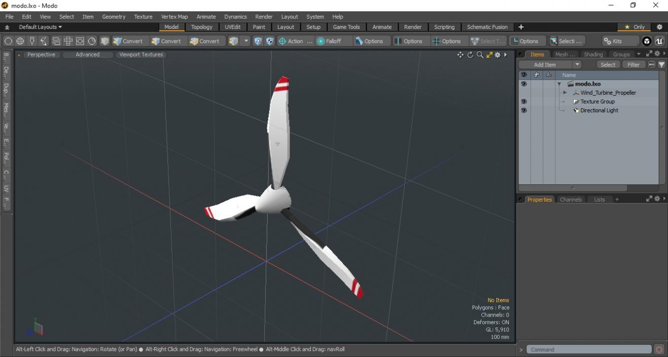 Wind Turbine Propeller 3D