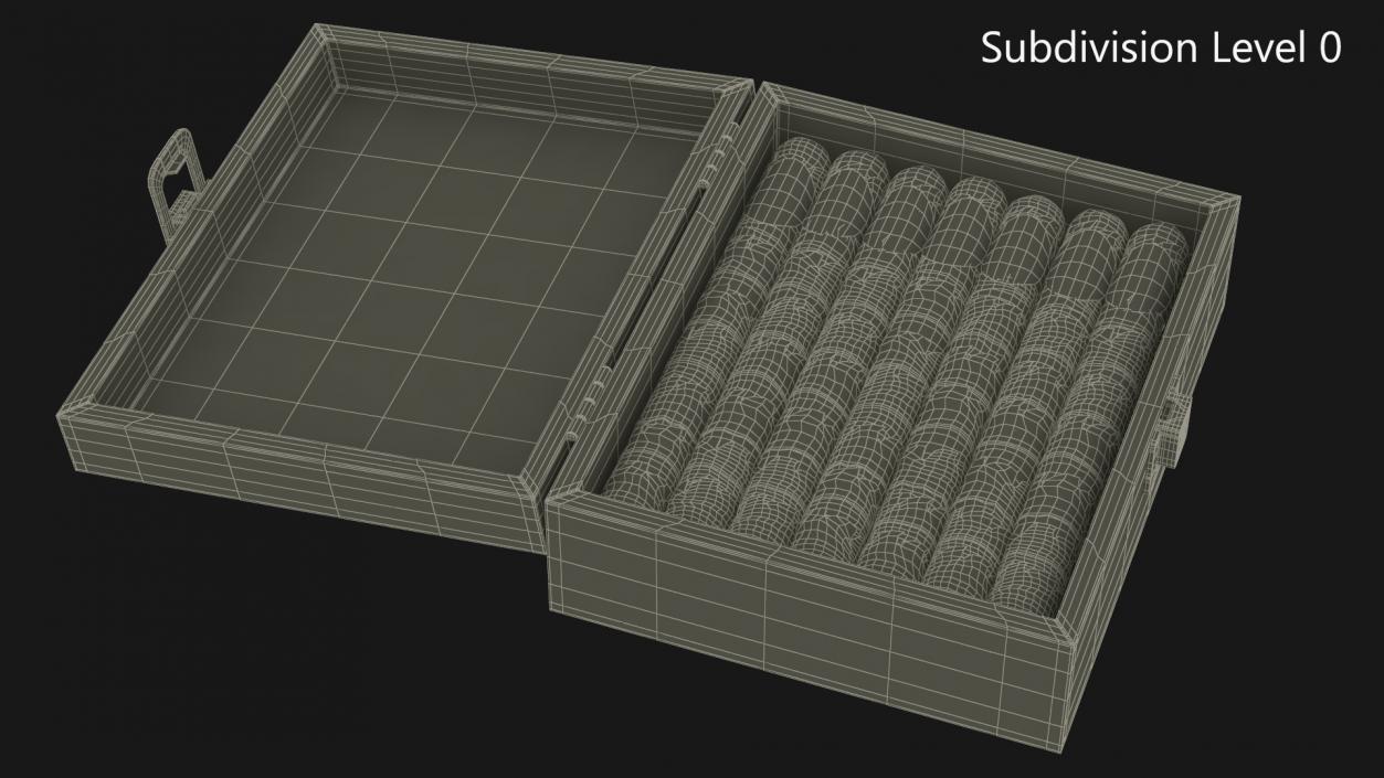 3D Box of Leira Long Cannabis Cigars Open model