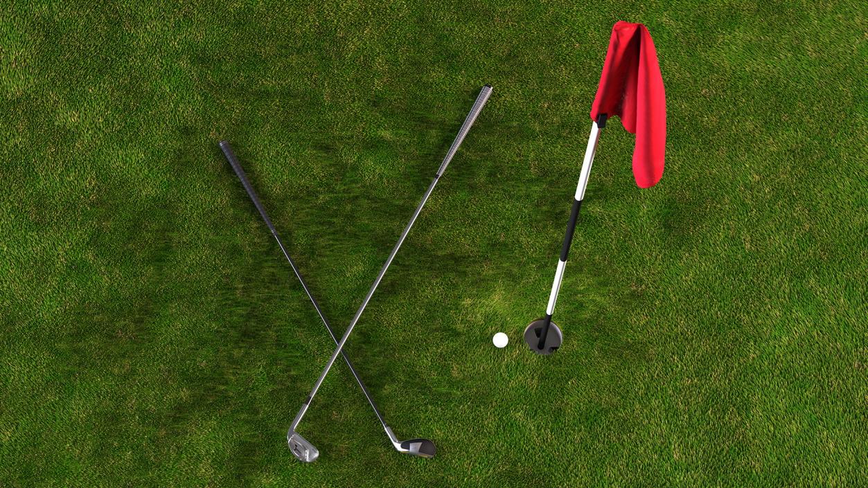 Golf Hole Sport Fur 3D model