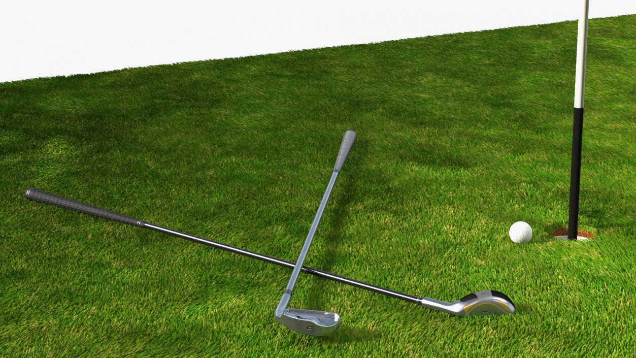 Golf Hole Sport Fur 3D model