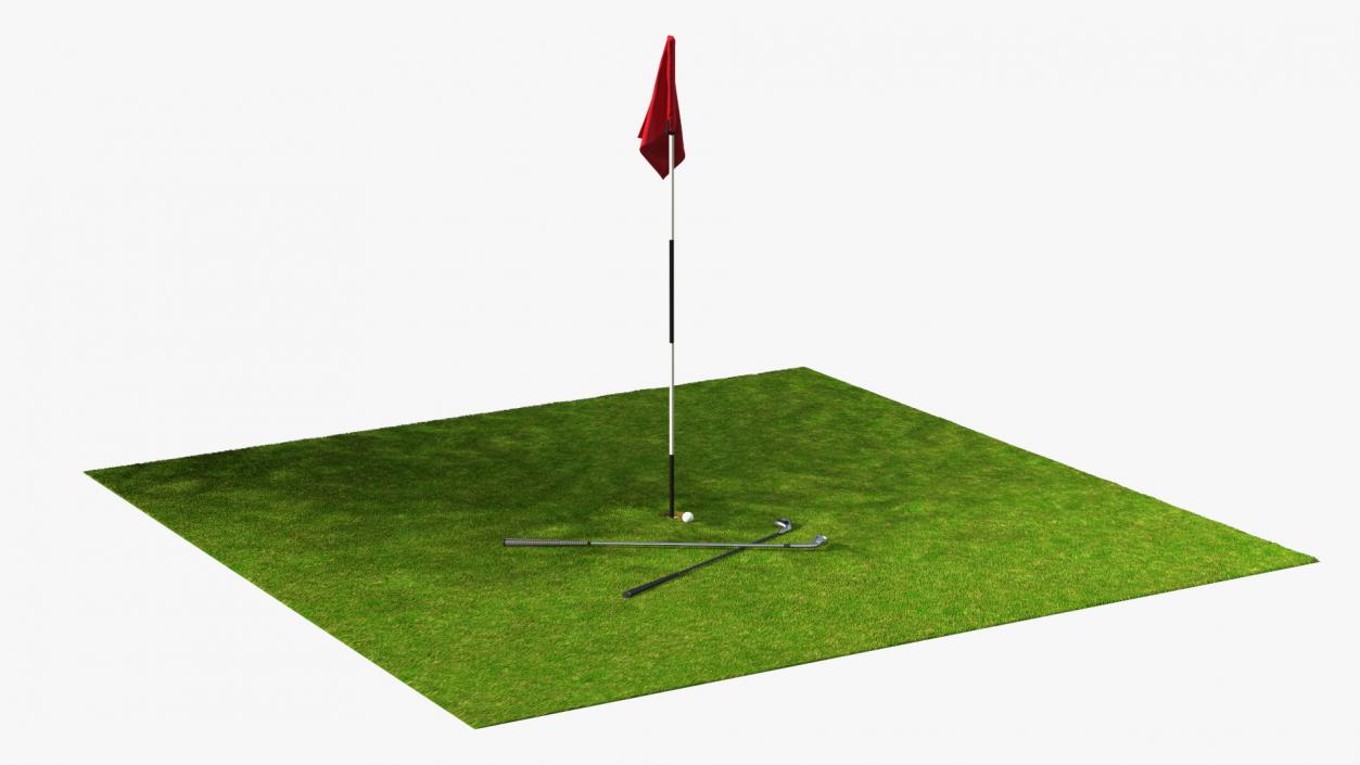 Golf Hole Sport Fur 3D model