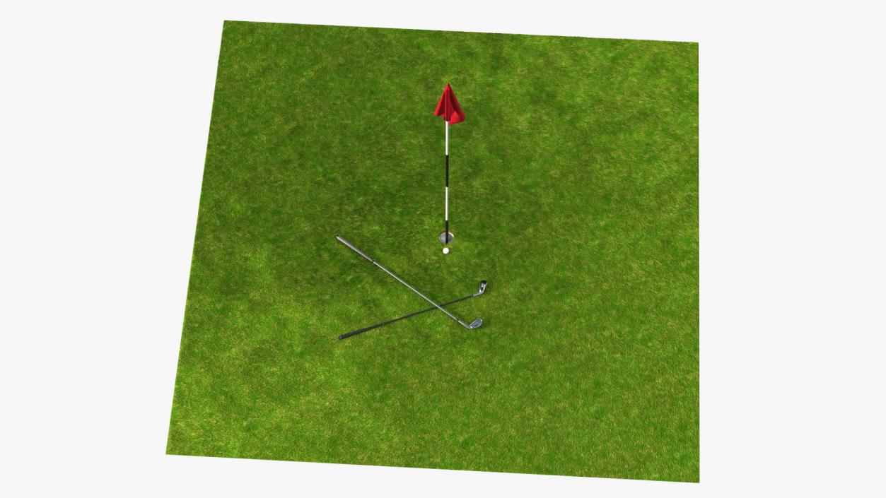 Golf Hole Sport Fur 3D model