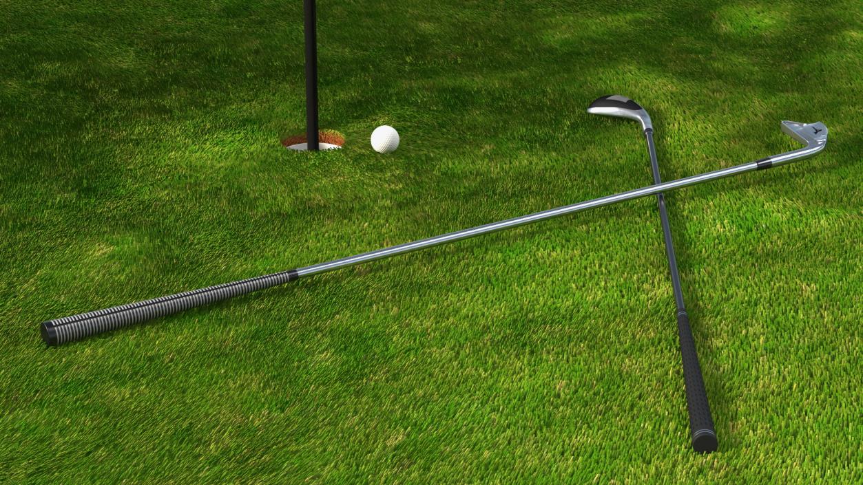 Golf Hole Sport Fur 3D model