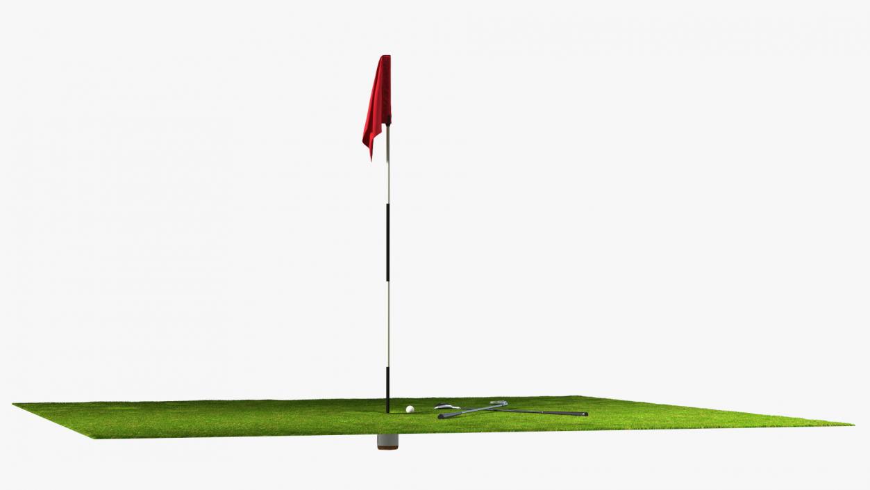 Golf Hole Sport Fur 3D model