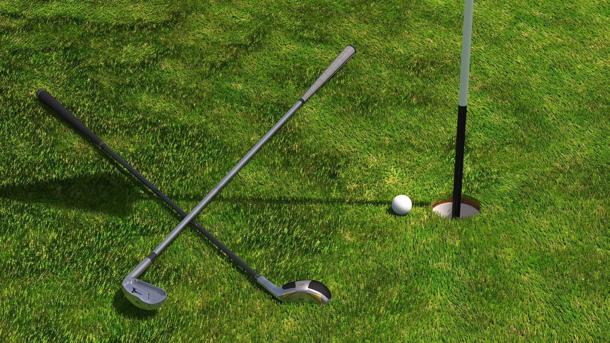 Golf Hole Sport Fur 3D model