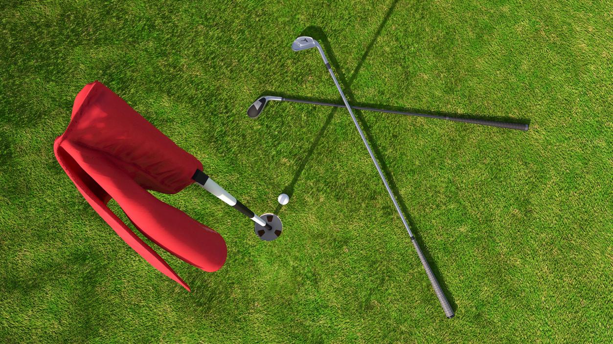 Golf Hole Sport Fur 3D model