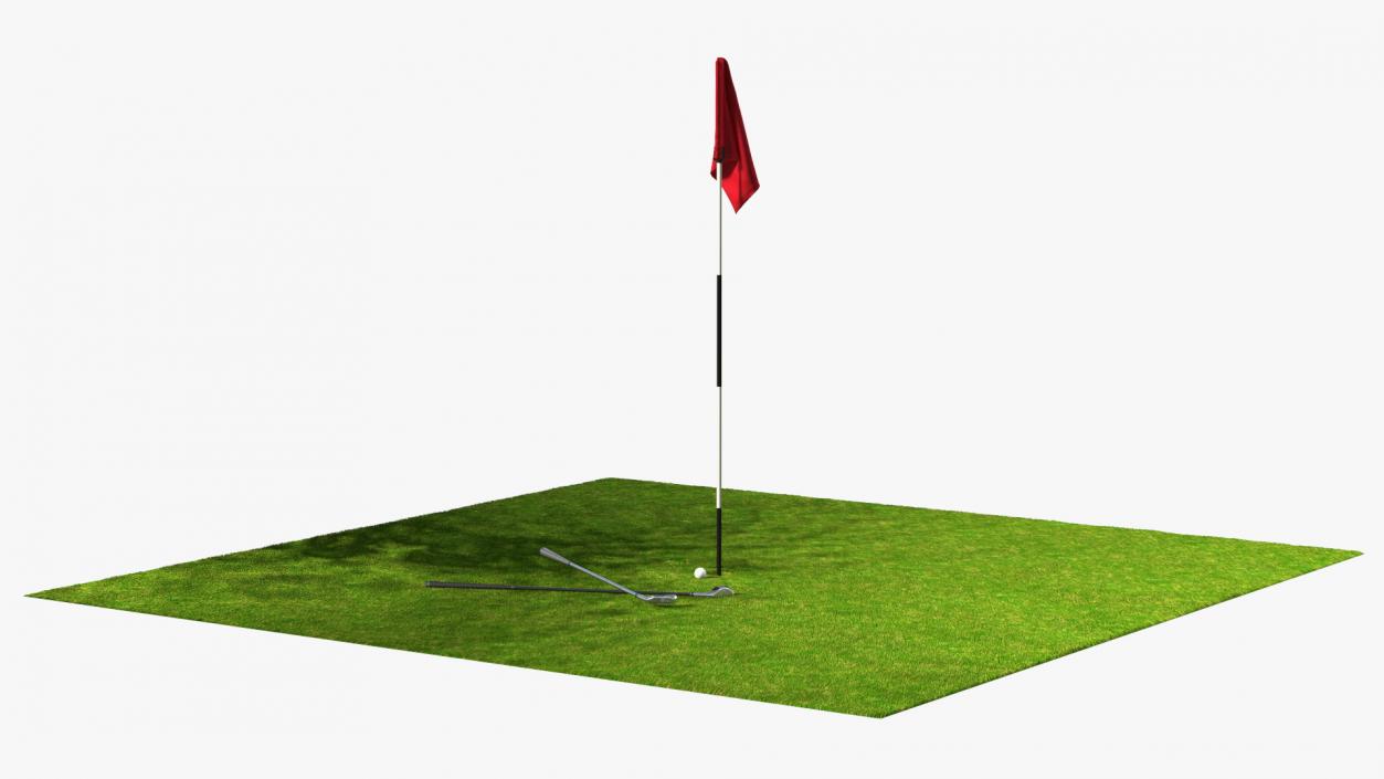 Golf Hole Sport Fur 3D model