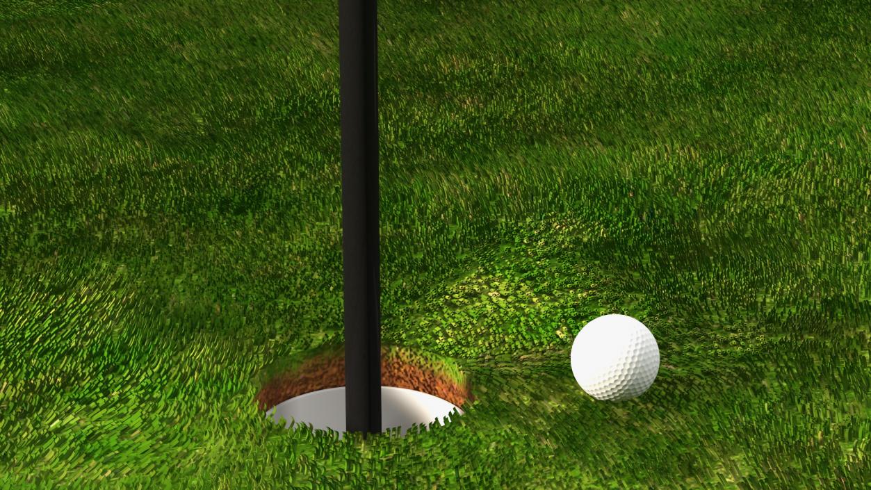 Golf Hole Sport Fur 3D model