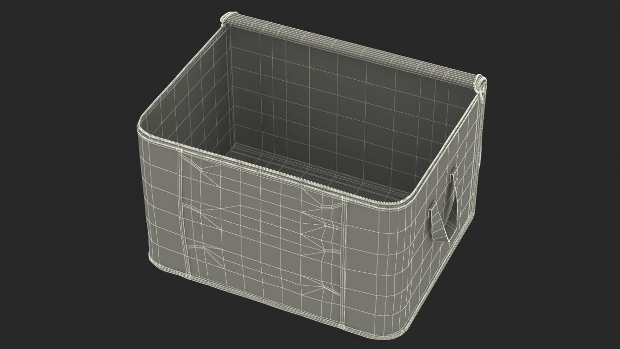 3D model Closet Container with Window Black Empty Open