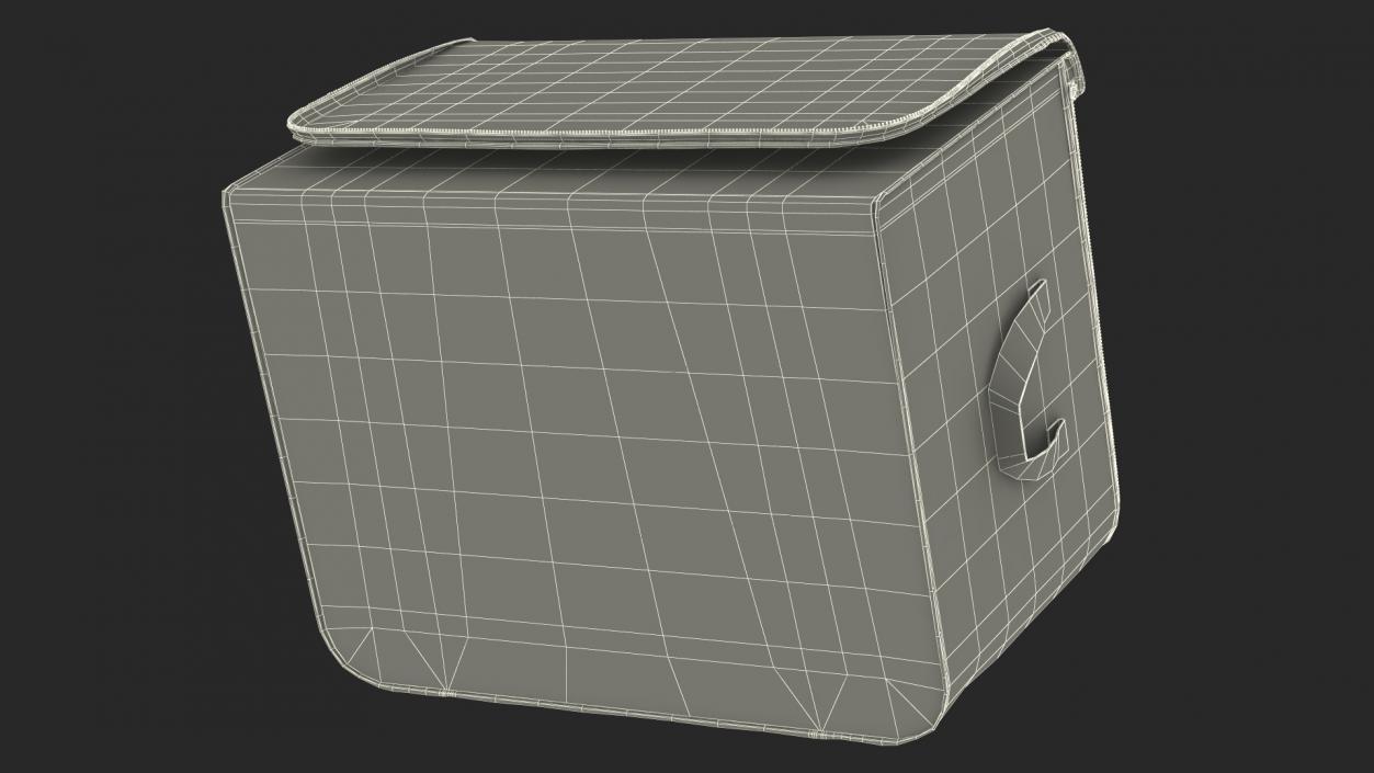 3D model Closet Container with Window Black Empty Open