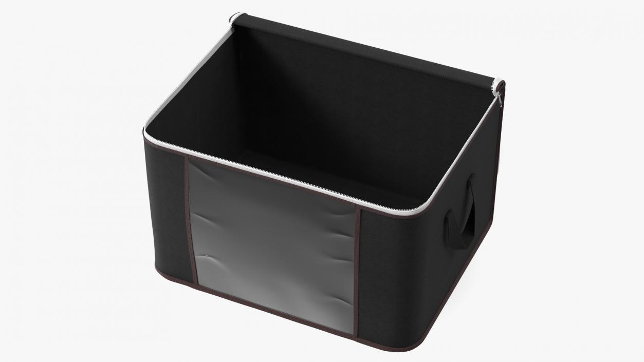 3D model Closet Container with Window Black Empty Open