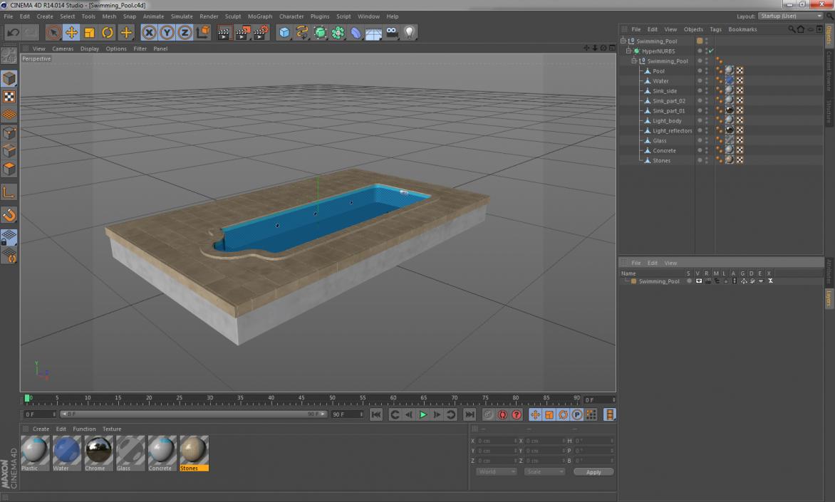 3D Swimming Pool model