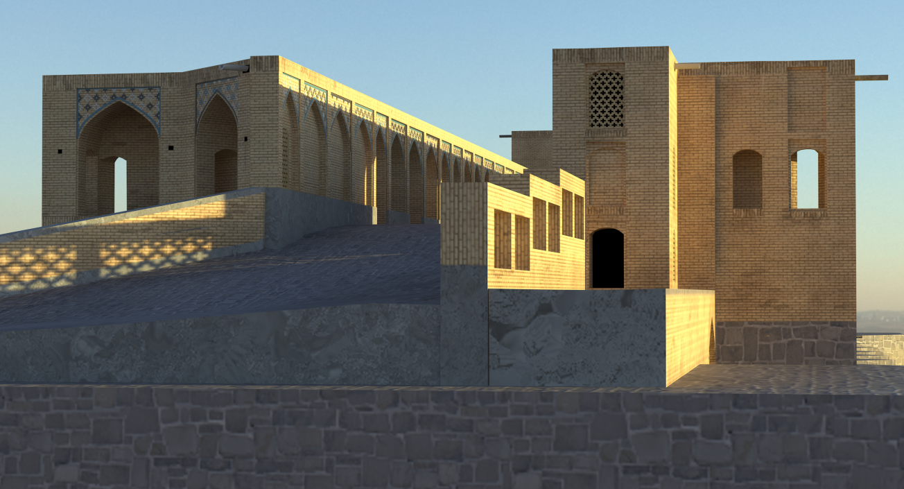 Persian Bridge 3D model