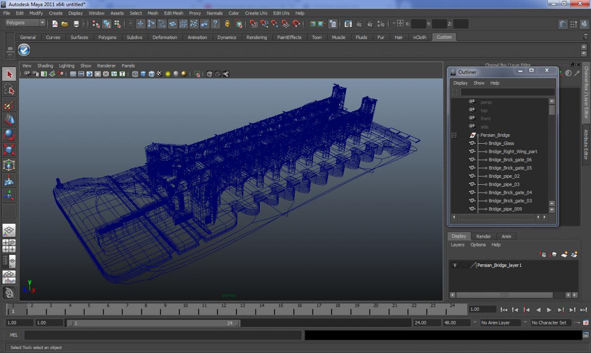 Persian Bridge 3D model