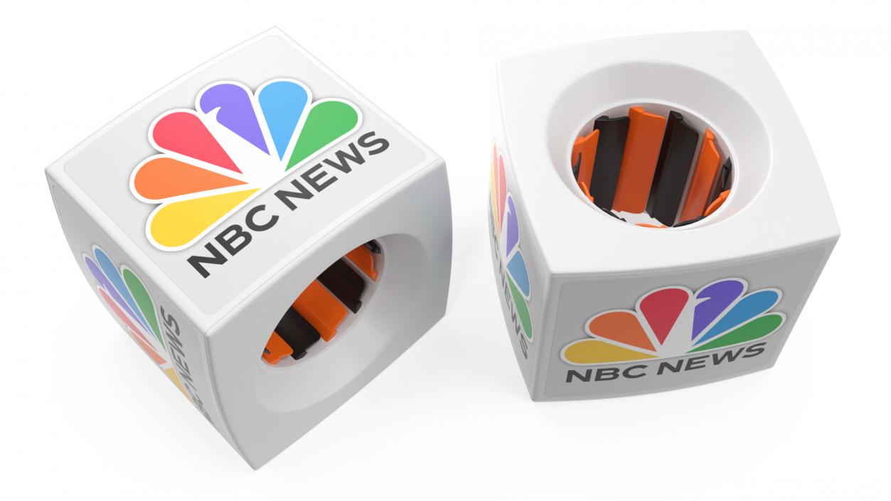 3D NBC News Interview Mic Wireless Square model