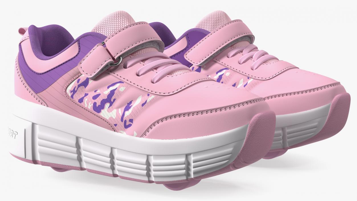 Roller Shoes Pink 3D