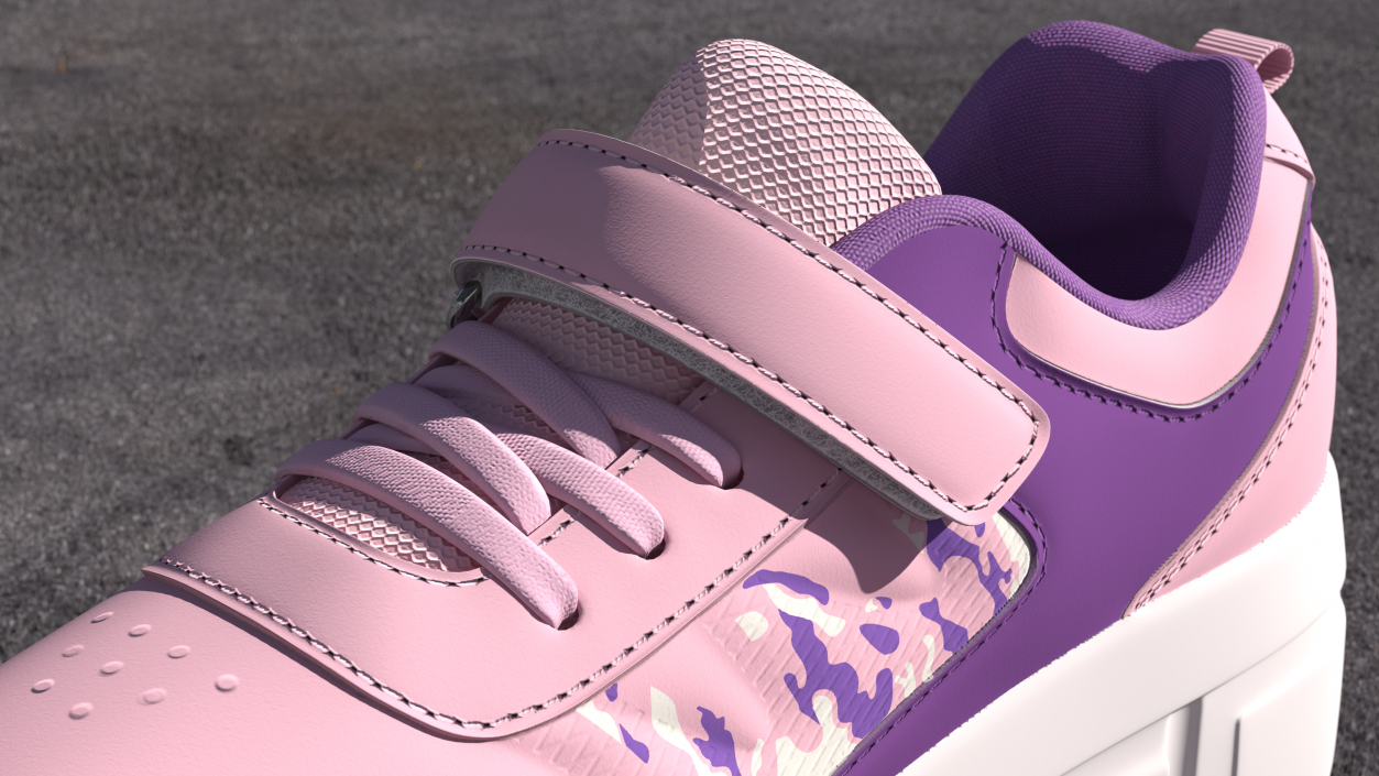 Roller Shoes Pink 3D