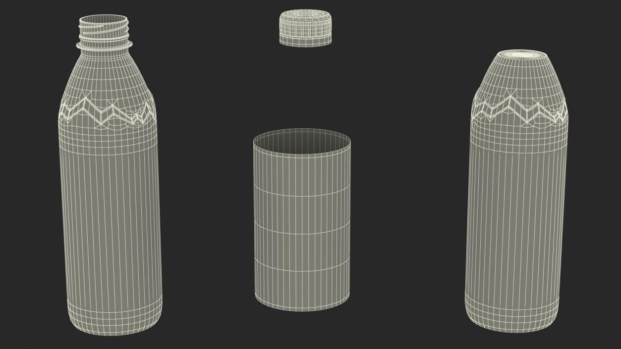 Mineral Water 500ml Plastic Bottle 3D model