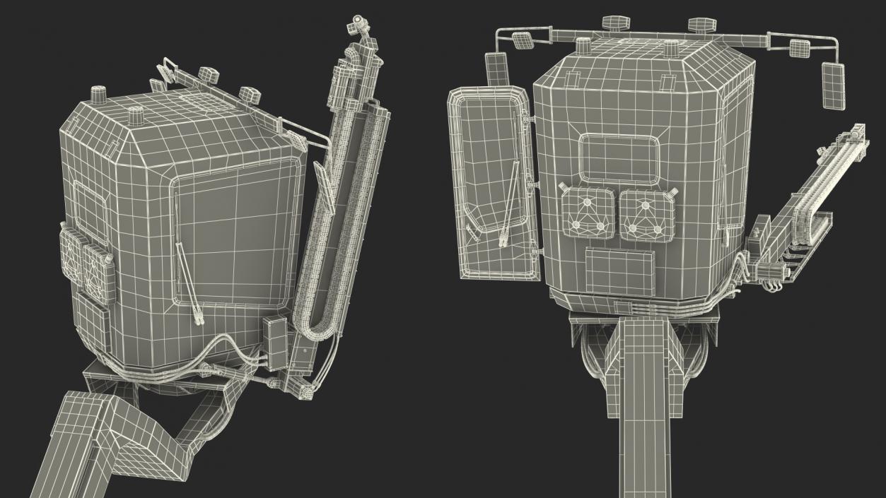 Telescopic Deicer Rigged 3D model