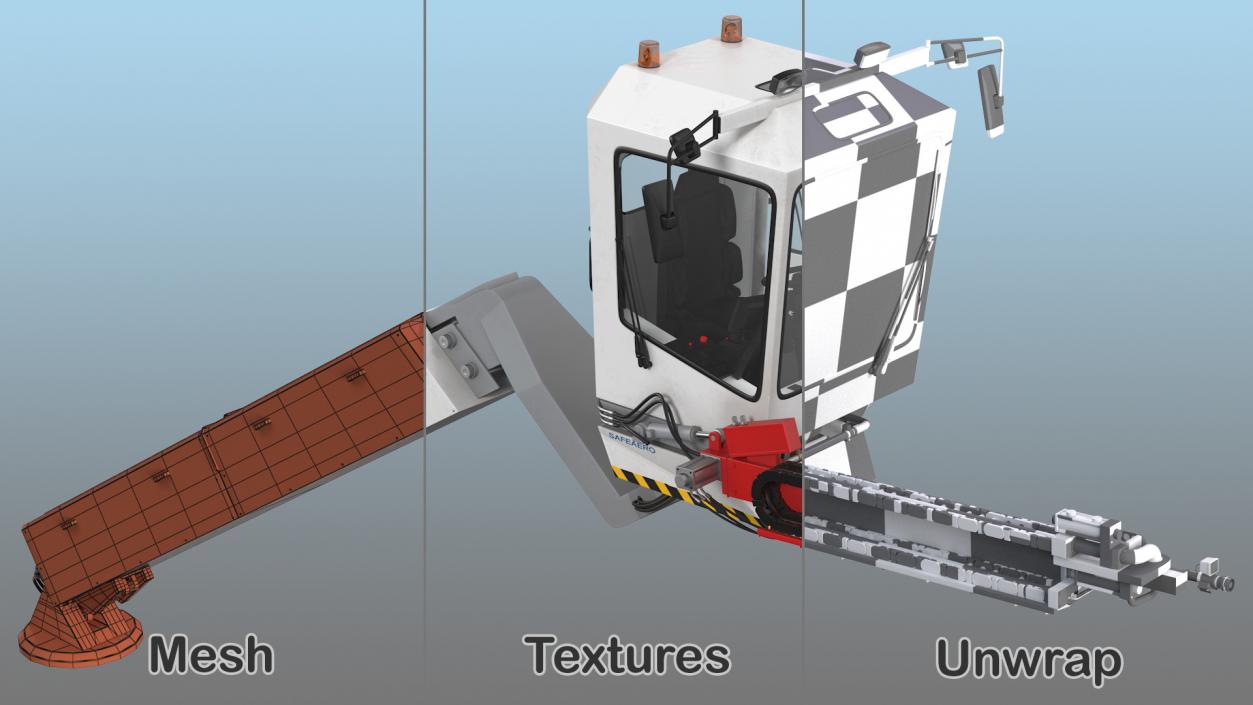 Telescopic Deicer Rigged 3D model