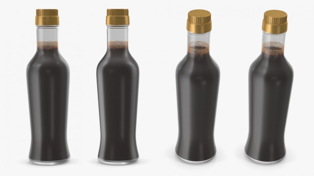 Premium Soy Sauce Bottle 3D model