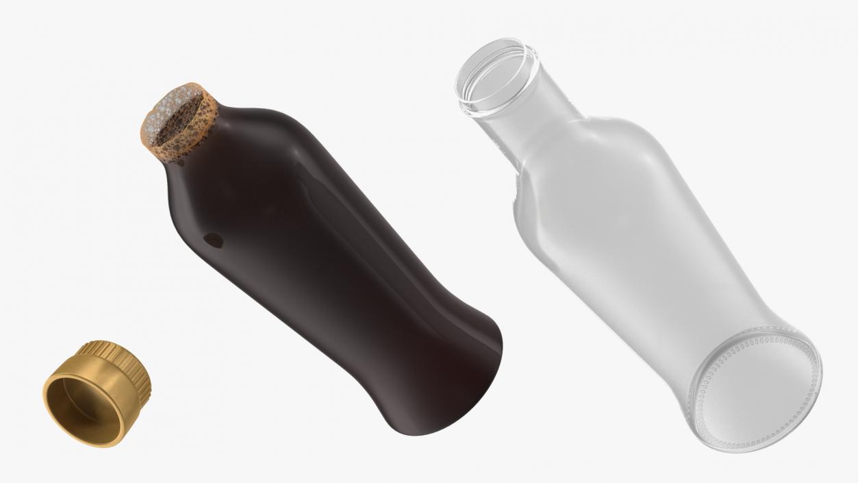 Premium Soy Sauce Bottle 3D model