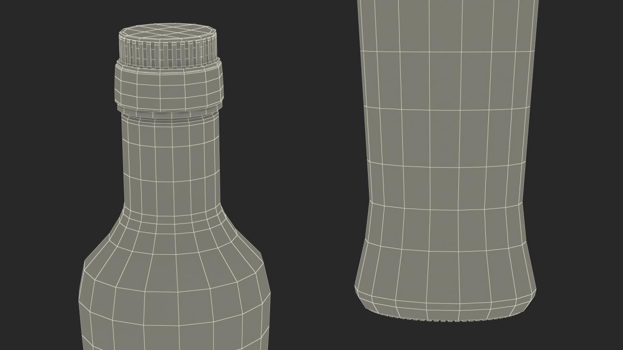 Premium Soy Sauce Bottle 3D model