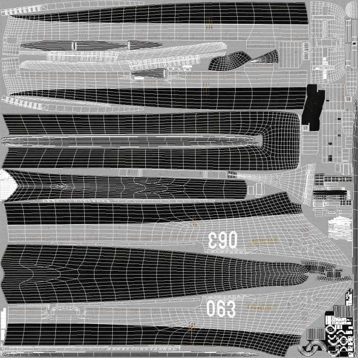 3D Admiral Kuznetsov Aircraft Carrier Rigged