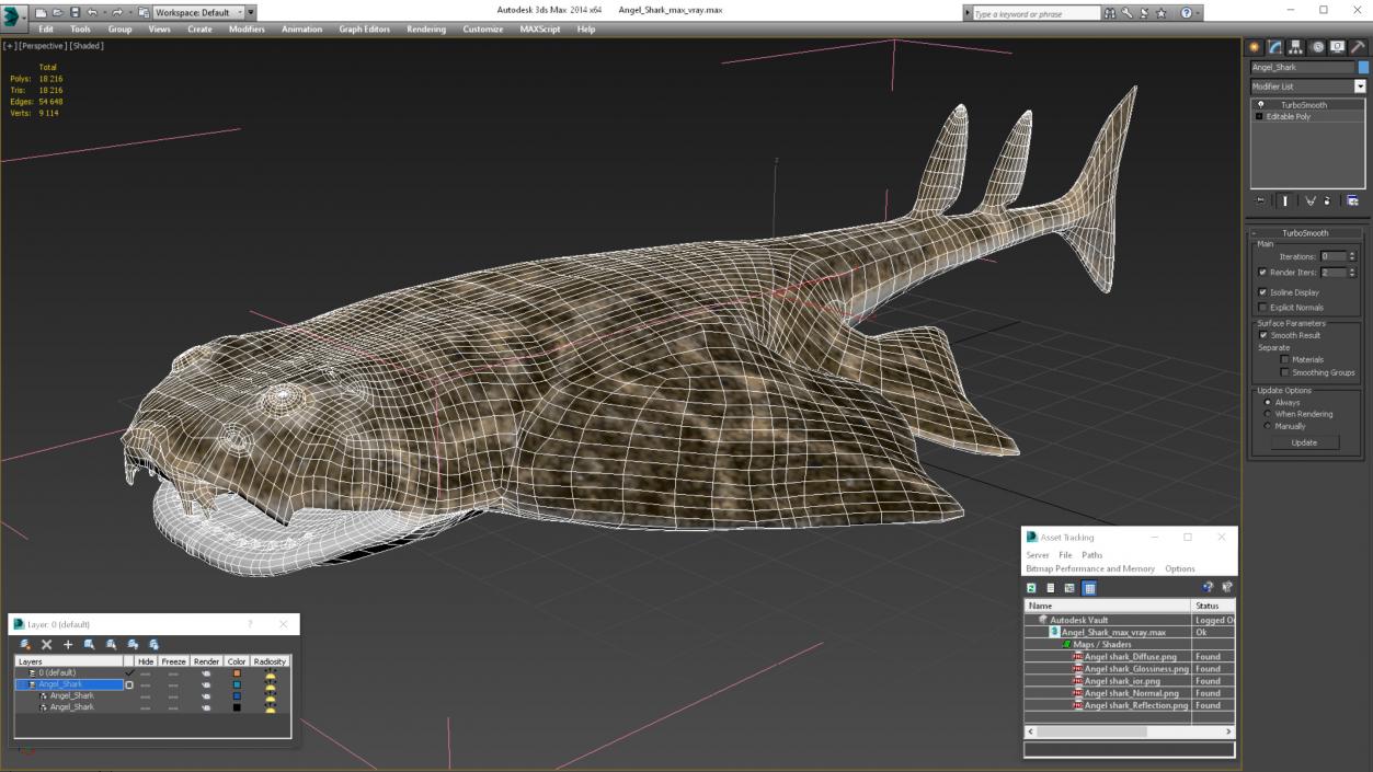 3D Angel Shark