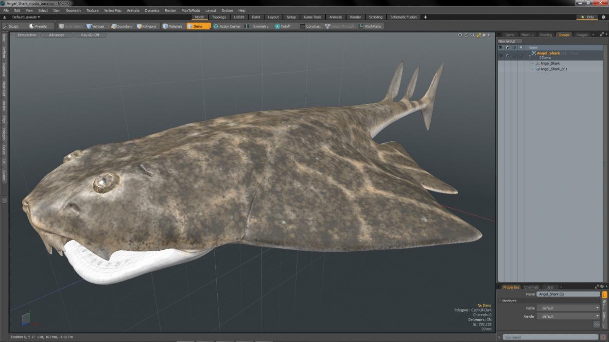 3D Angel Shark