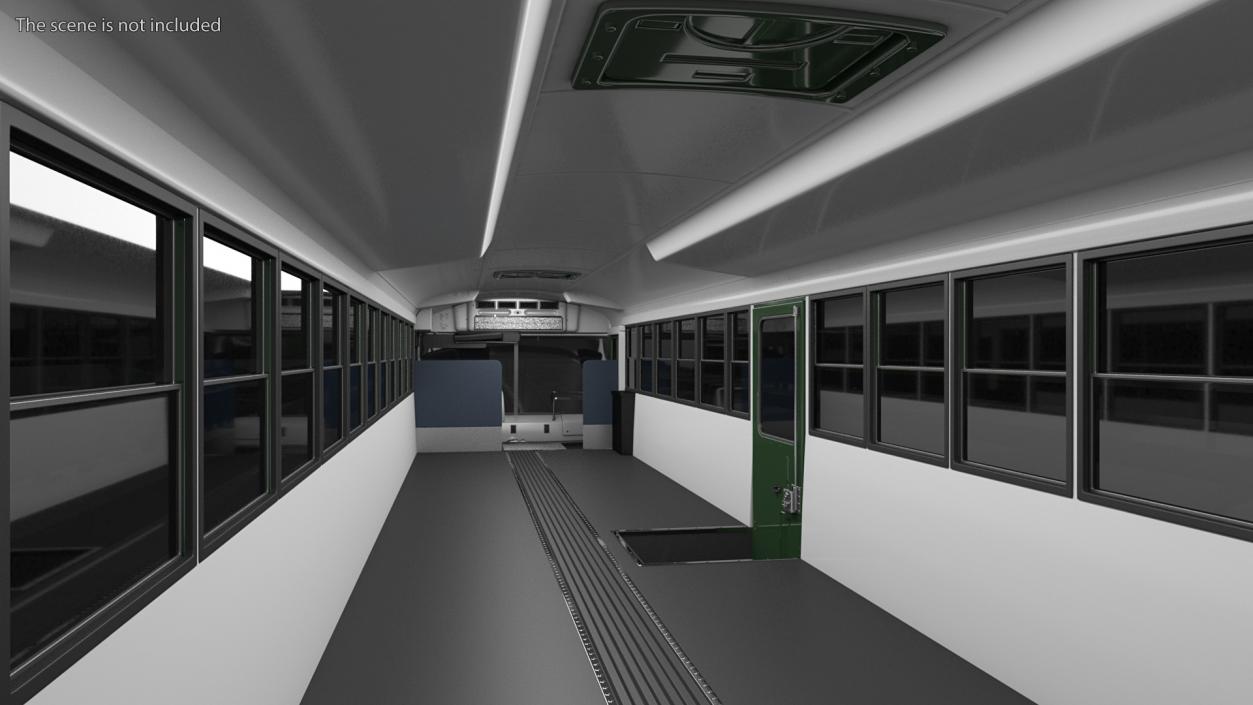 Prison Bus Exterior Only 3D model