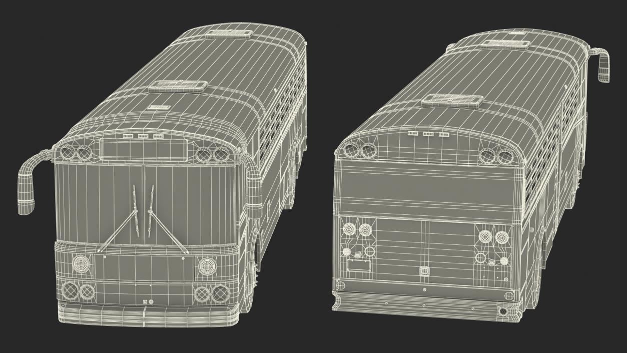 Prison Bus Exterior Only 3D model