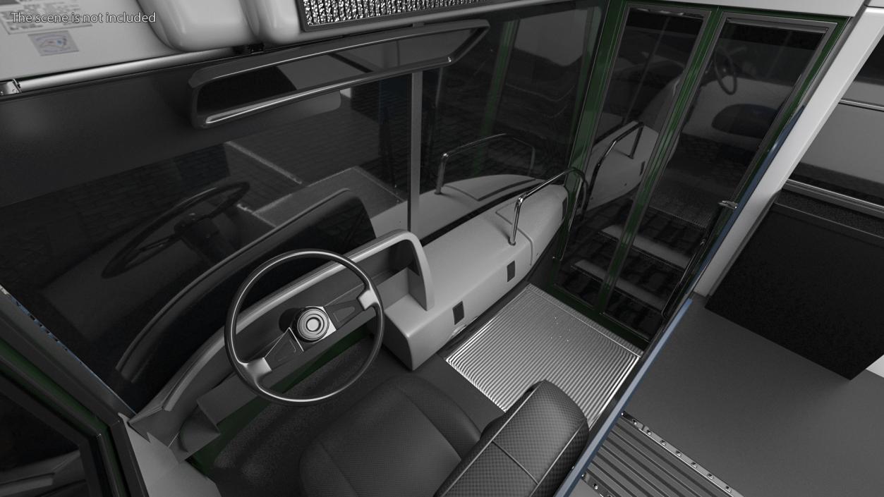 Prison Bus Exterior Only 3D model