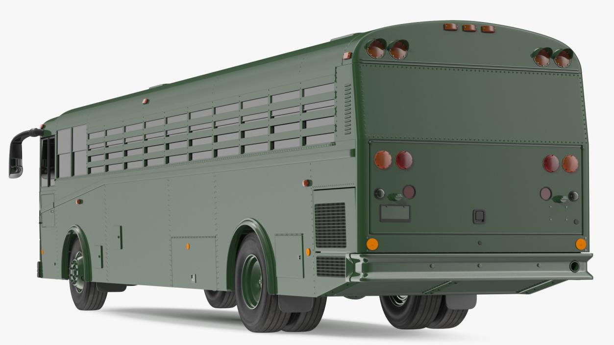 Prison Bus Exterior Only 3D model