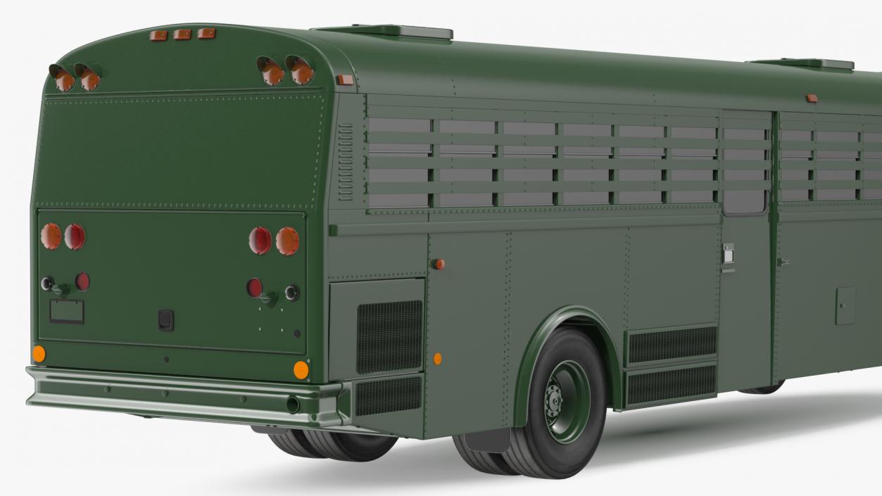 Prison Bus Exterior Only 3D model