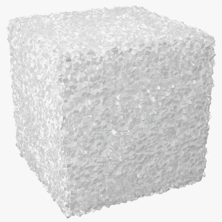 White Sugar Cube 1x1x1cm 3D model