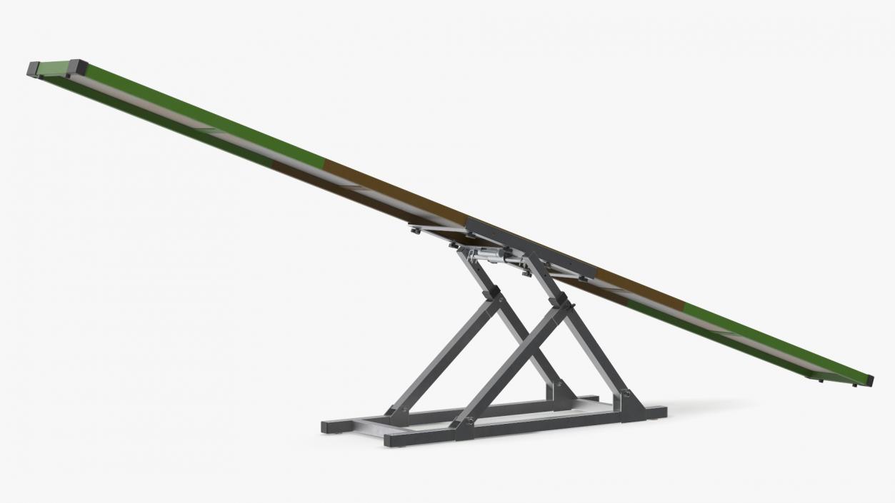 Dog Agility Teeter Green 3D model