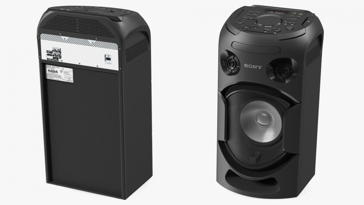 3D Sony V21 High Power Audio System OFF